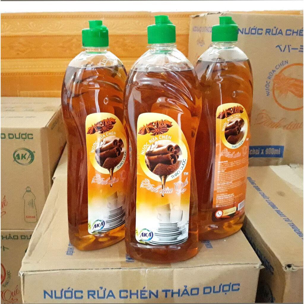 NƯỚC RỬA CHÉN THẢO DƯỢC TINH DẦU QUẾ 900ml