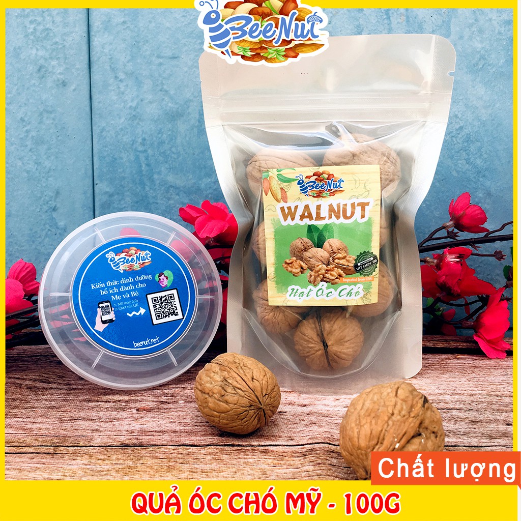 (100g) Hạt Óc Chó Mỹ NHẬP KHẨU (Có tặng dụng cụ tách vỏ) - phát triển trí não - đảm bảo (HÀNG LOẠI 1) - BeeNut