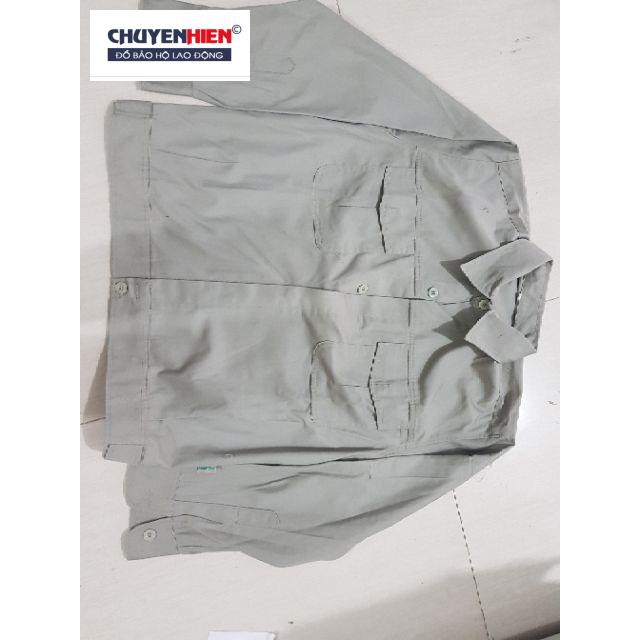 Quần áo kĩ sư vải păngrim hàn quốc có túi hộp