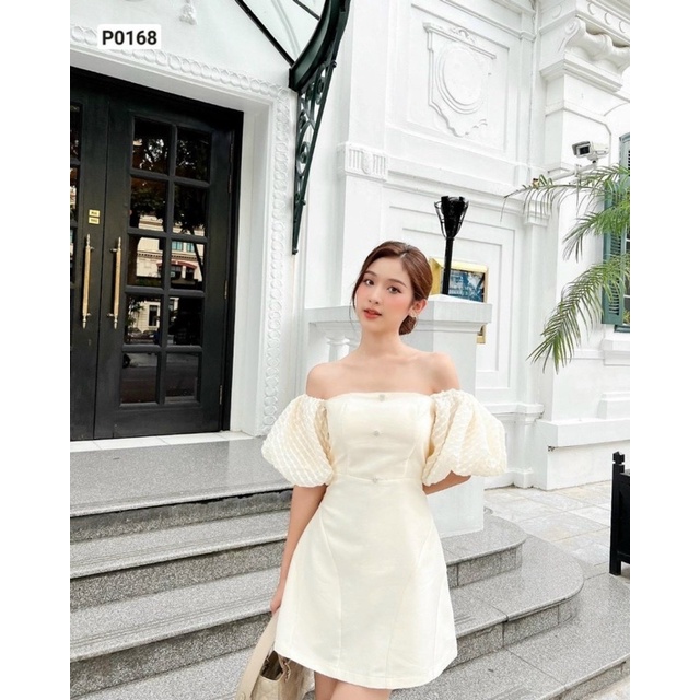 Đầm tay phồng dạo phố xinh lung linh Umela BT181