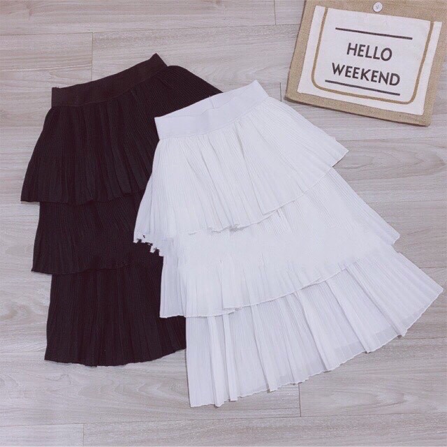 Chân váy xòe von 3 tầng dài 66cm, Chân váy tầng dáng dài CV305 | BigBuy360 - bigbuy360.vn