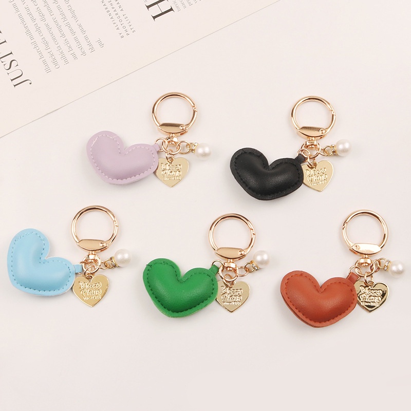 Ailigap Móc Khóa Da Hợp Kim Nhiều Màu Sắc Thời Trang Sang Trọng Tươi Tắn Trang Trí Túi Xách