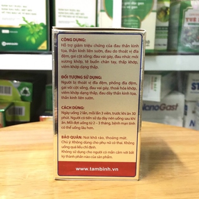 [Hộp 60 Viên] THẤP DIỆU NANG TÂM BÌNH - Hỗ trợ đieu tri phong tê thấp, thấp khớp, đau thần kinh tọa