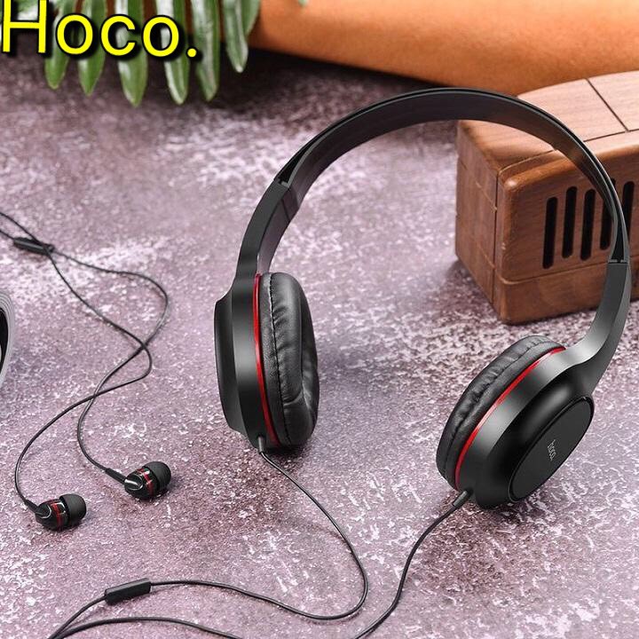 Tai nghe chụp tai chơi game Hoco W24 Mua 1 tặng 1, Âm Thanh Cao Cấp, Headphone cho điện thoại và máy tính