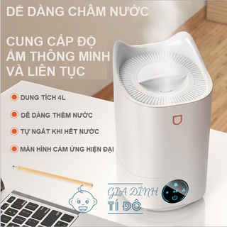 Máy Xông Tinh Dầu Cao Cấp Phun Sương Tạo Ẩm Dung Tích Lớn 4 lít, Màn Hình Cảm Ứng, 4 Chế Độ Phun, Dùng Điện Cổng 220v