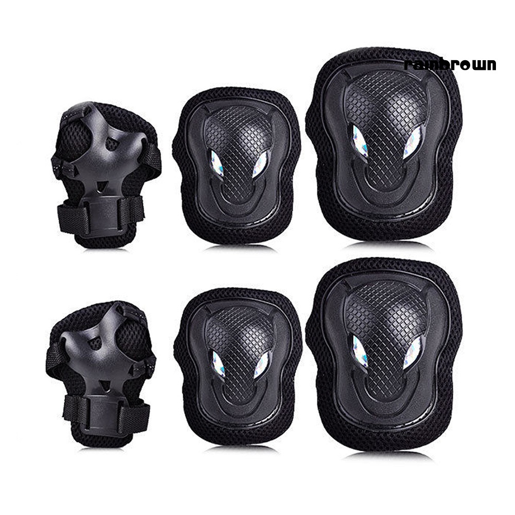 Set 6 Đệm Bảo Vệ Đầu Gối / Khuỷu Tay Khi Chơi Thể Thao