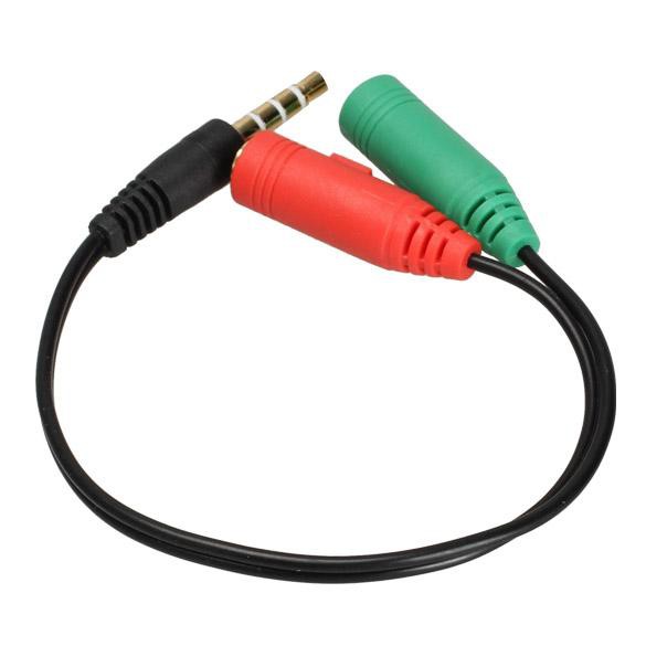 Dây Cáp Âm Thanh Chia 2 Đầu Jack 3.5mm