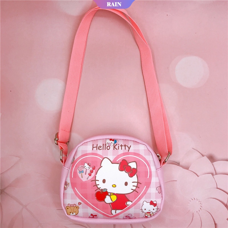 SANRIO Túi Đeo Vai Bằng Da PU In Họa Tiết Hoạt Hình Dễ Thương Cho Bé