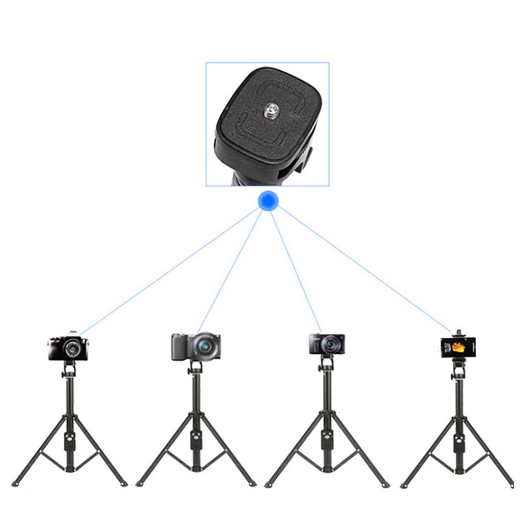 Gậy chụp ảnh 3 chân tripod Yunteng VCT 1688 chụp hình bluetooth quay tiktok livestream kèm túi đựng, đầu kẹp điện thoại