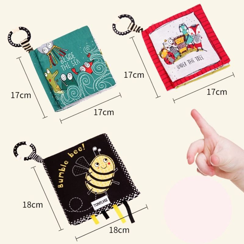 Đồ Chơi Sách Vải Kích Thích Thị Giác Be Side The Sea Minakids SV42