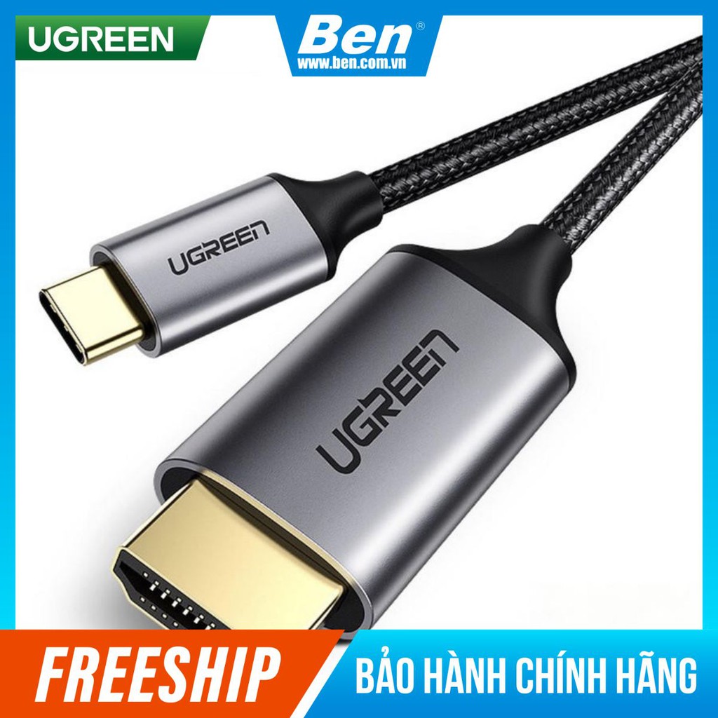 Cáp chuyển USB C sang HDMI dài 1,5-2m cao cấp hỗ trợ 4K 2K UGREEN MM142 50570 MM141 50530