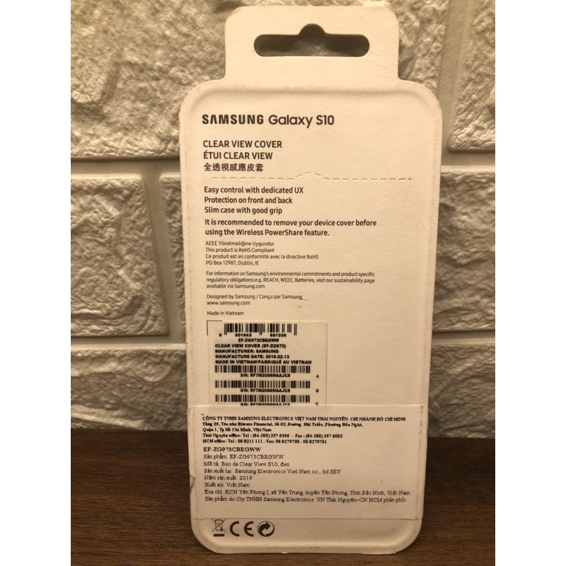 [Hàng chính hãng] Bao da Clear View Cover samsung Galaxy S10, S10+ | BigBuy360 - bigbuy360.vn