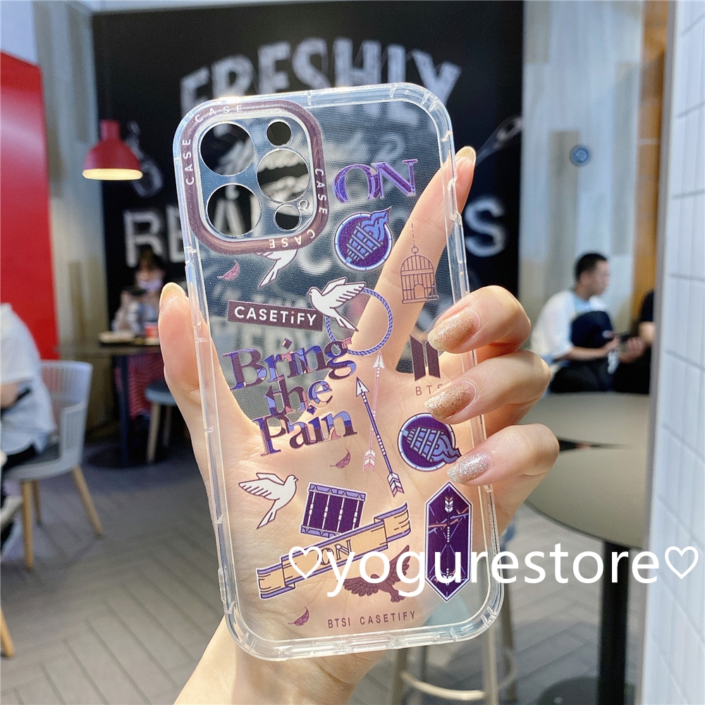 Fashion Style BTS Label Personality Transparent Protection Soft Phone Case Cover for Vivo Y51 2020 V20Pro V20 V20Se Y12S Y20 Y20I Y20S Y50 Y30 Y30I V17 S1Pro S1 Y17 Y15 Y12 Y11