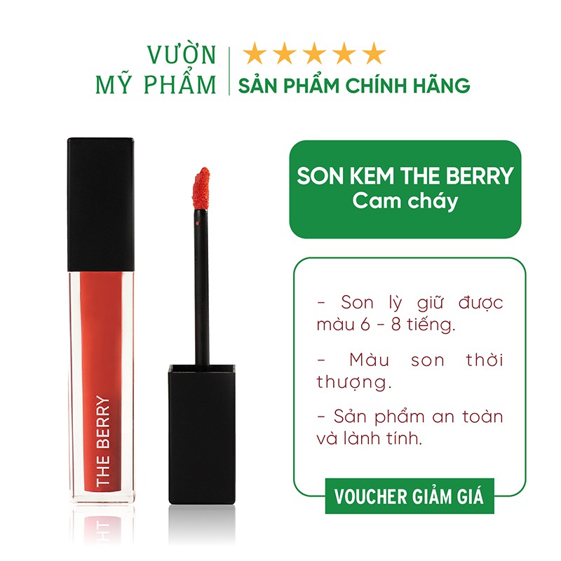 Son kem lì The Berry - Son kem lì nhiều dưỡng, chống khô môi - Vườn Mỹ Phẩm | BigBuy360 - bigbuy360.vn