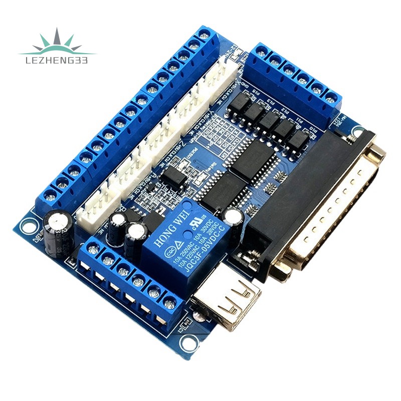 Driver Board MACH3 Engraving Machine 5 Axis CNC Breakout Board with Optical Coupler for Stepper Motor Drive Controller