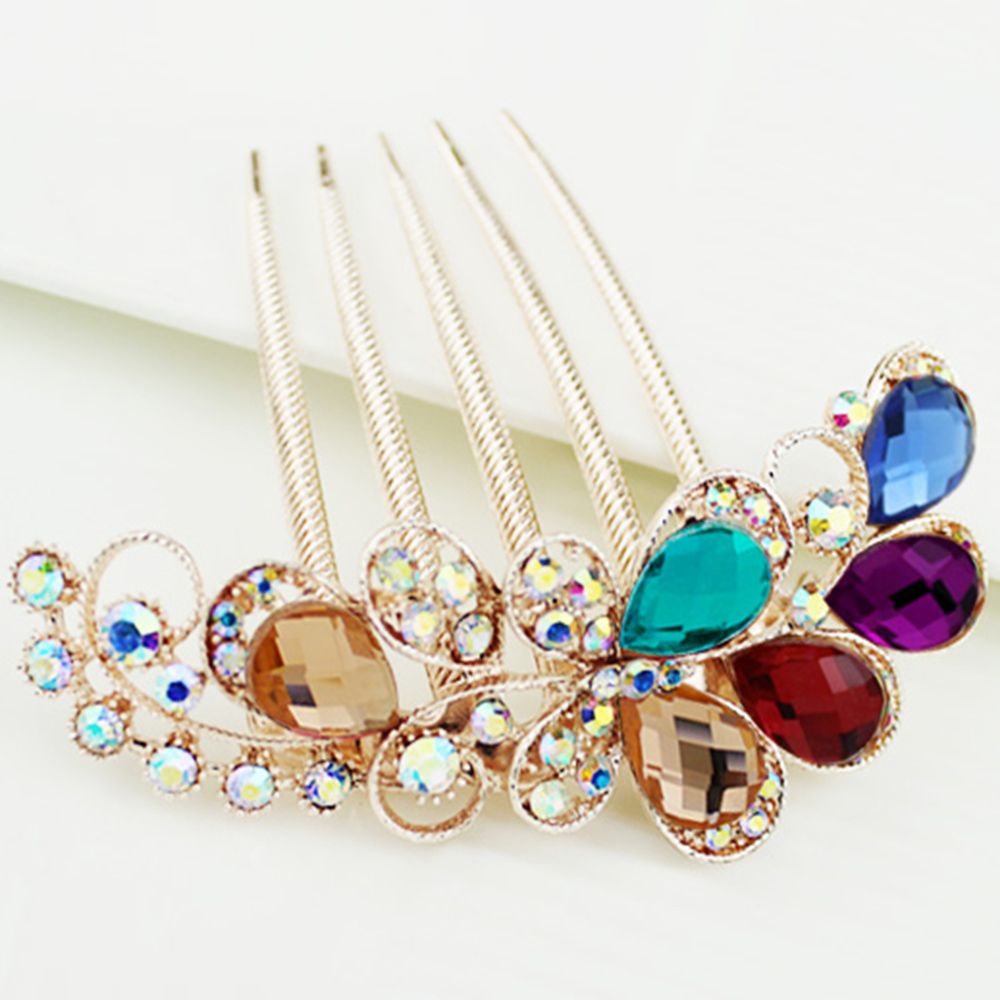 Lược cài tóc softness bằng hợp kim/ kim tuyến nhiều màu sắc tuỳ chọn