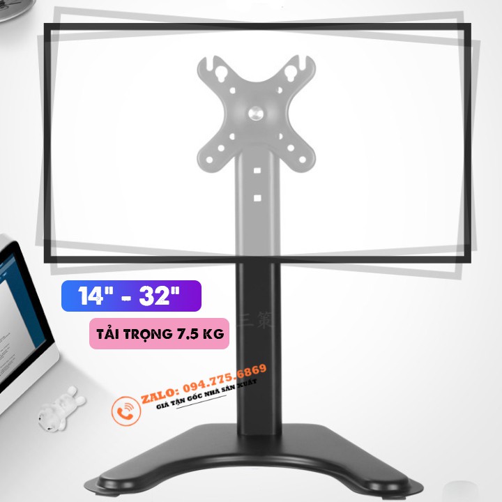 [Hàng Độc] Chân Đế Màn Hình Máy Tính DZV1 14 - 32 Inch - Chân Màn Hình Máy Tính Để Bàn Đa Năng