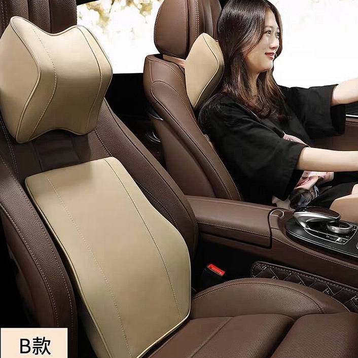Gối tựa đầu/ đệm đỡ hỗ trợ lưng bằng mút khi nhớ dành cho người ngồi xe hơi