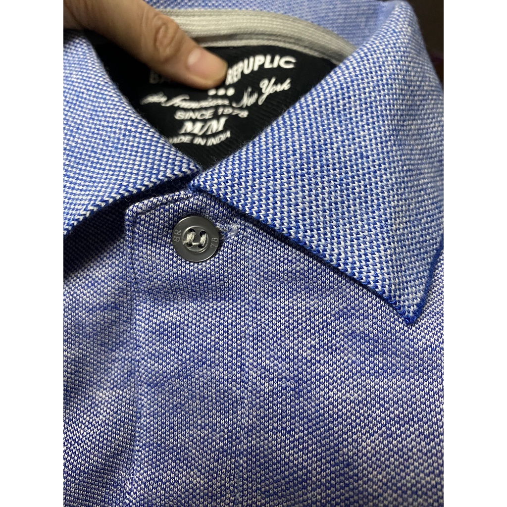 Áo polo Trắng BANANA REPUBLIC India hàng xuất khẩu vnxk cực xịn - vải cao cấp Dáng Âu