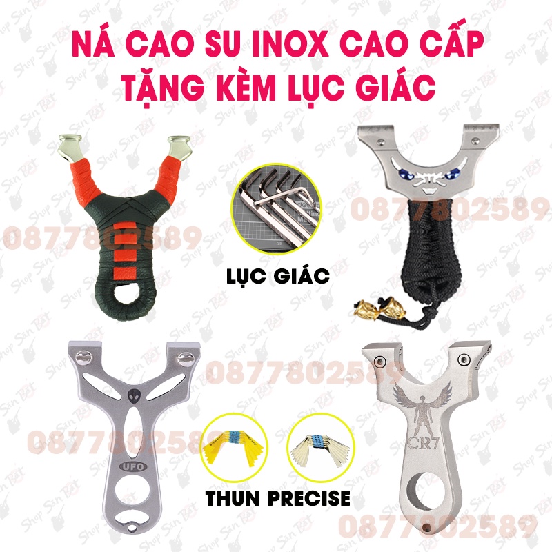 [Giá Tốt] NÁ CAO SU CỰC CHẤT - TẶNG PHỤ KIỆN DÂY THUN CHÍNH HÃNG PRECISE, LỤC GIÁC ĐA NĂNG VẶN ỐC SIÊU DỄ DÀNG