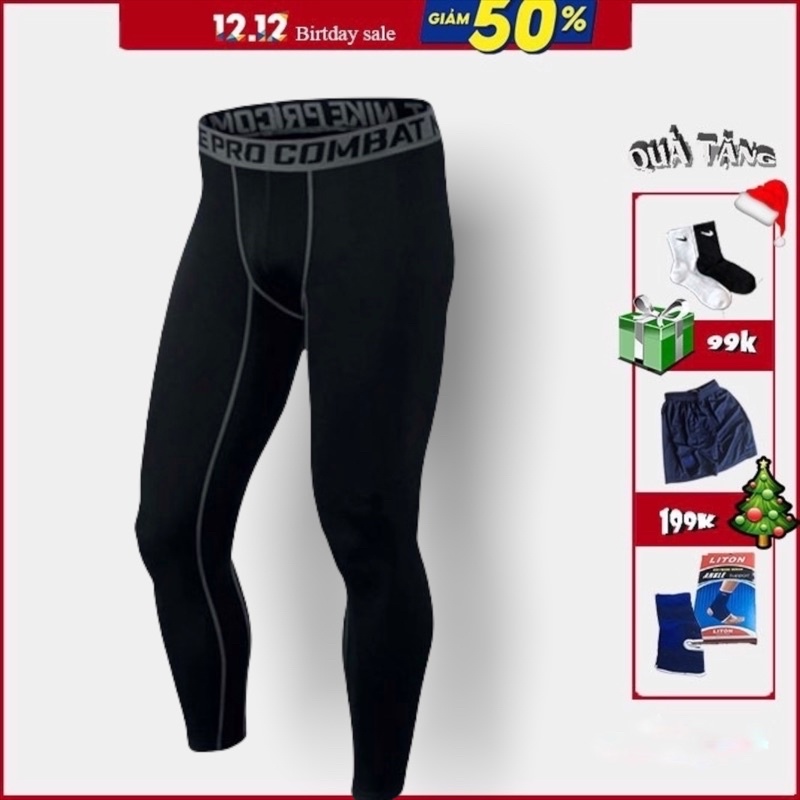 QUẦN DÀI GIỮ NHIỆT PRO COMBAT MỚI MÀU ĐEN ĐẸP GIÁ RẺ 2020