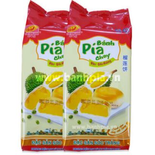 Bánh Pía Chay Đậu - Sầu Riêng (gói/4 cái/500g)