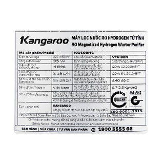 MÁY LỌC NƯỚC KANGAROO KG100HC