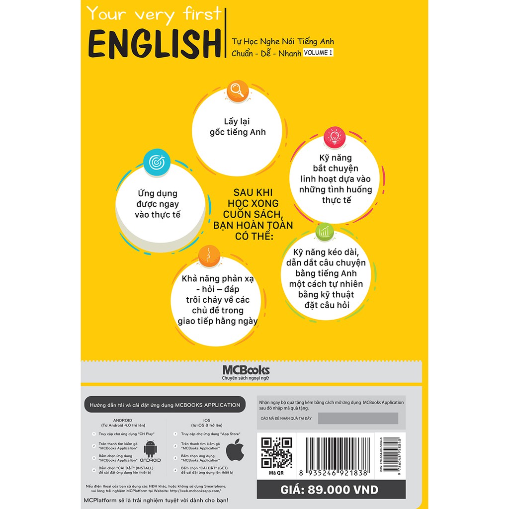SÁCH YOUR VERY FIRST ENGLISH - TỰ HỌC NGHE NÓI TIẾNG ANH CHUẨN DỄ NHANH VOLUME 1