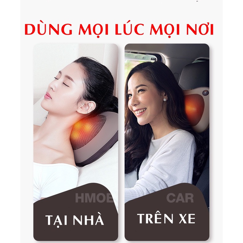 Gối Massage Mát Xa Hồng Ngoại Đa Năng Toàn Thân Giảm Đau nhức Xương Khớp Bảo Hành 3 Năm