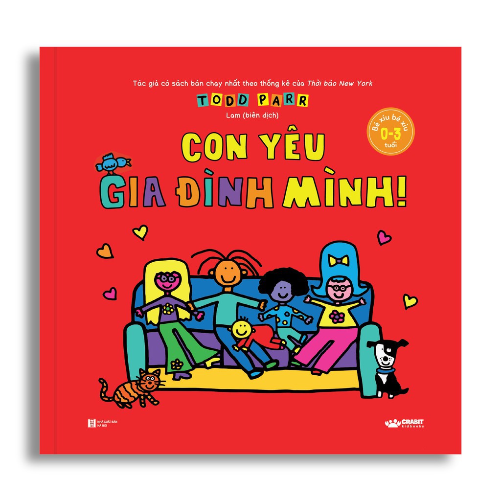 Sách - Bộ 5 cuốn Bé xíu bé xiu - Todd Parr - Bồi đắp những kỹ năng xã hội đầu đời - Crabit