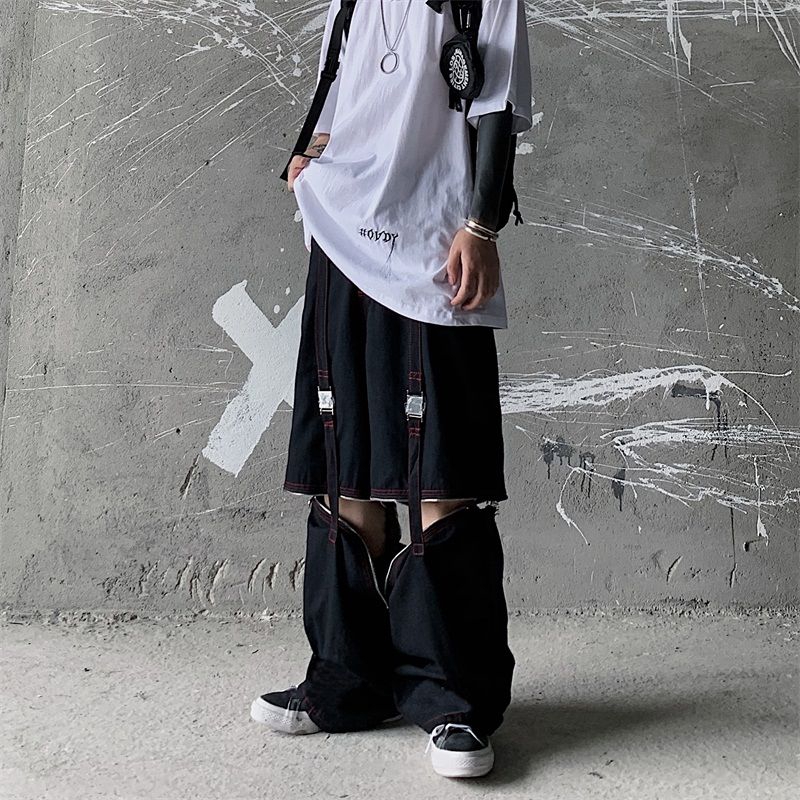 Quần âu phối dây đa năng có khóa kéo kim loại có thể tháo rời 179095