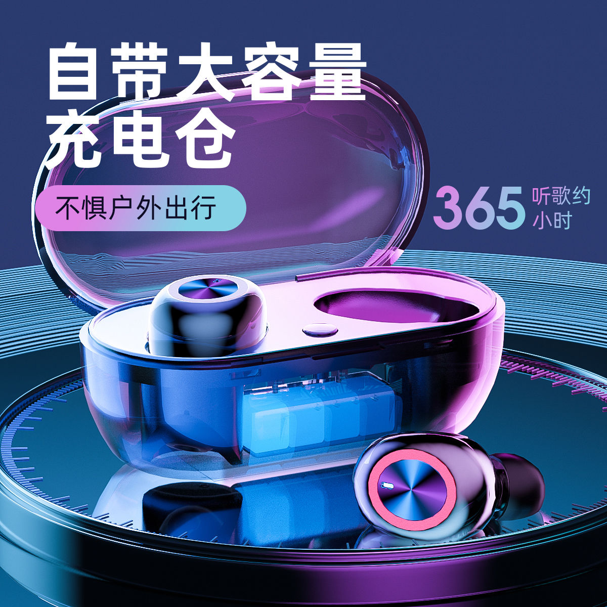 Tai Nghe Nhét Tai Bluetooth Không Dây Mini Cho Điện Thoại Apple | BigBuy360 - bigbuy360.vn