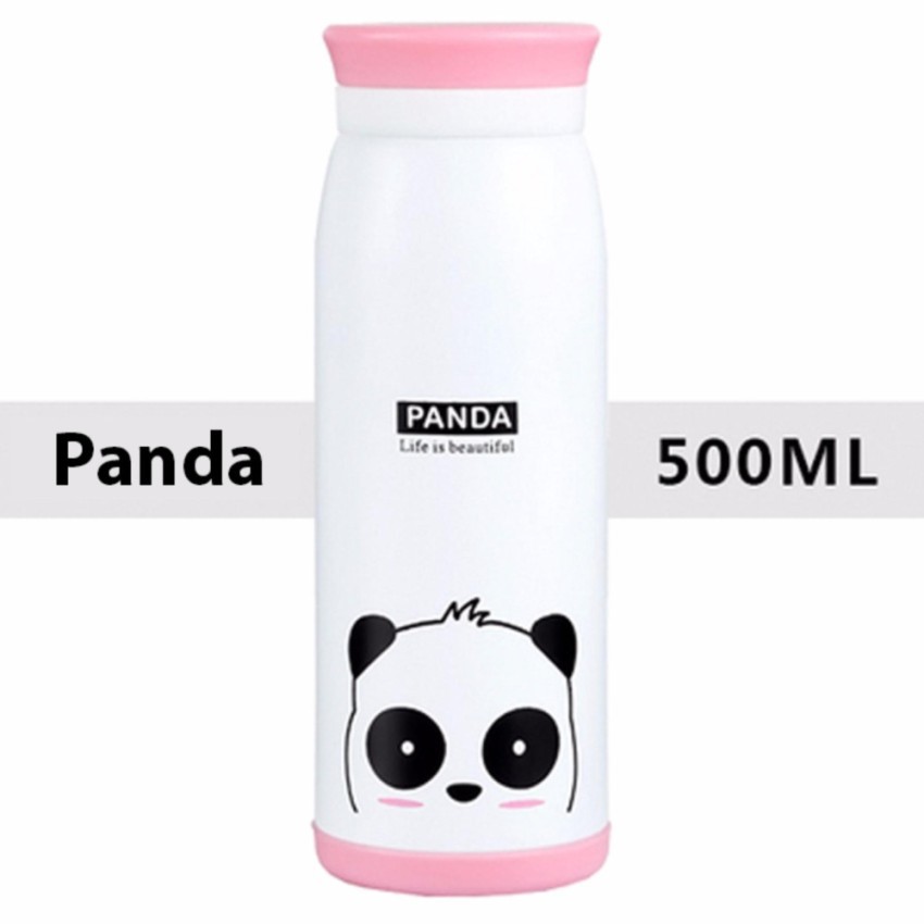 Bình Giữ Nhiệt Cao Cấp Phong Cách Hàn Quốc 500 ml (Trắng Panda)