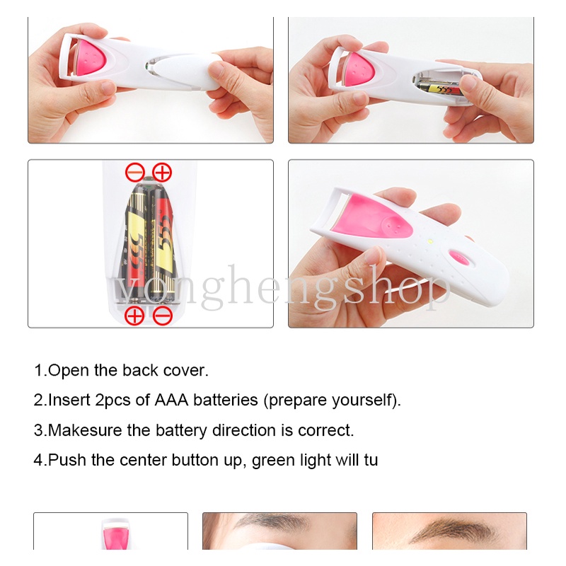 Máy Uốn Cong Mi Tự Động Bằng Nhiệt Điện Lâu Trôi Cho Nữ