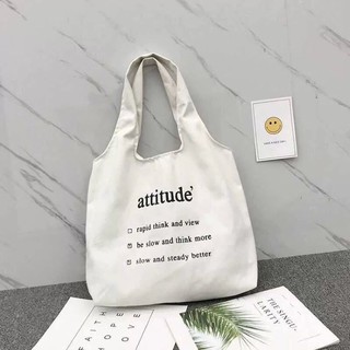 Túi Tote vải Attitude