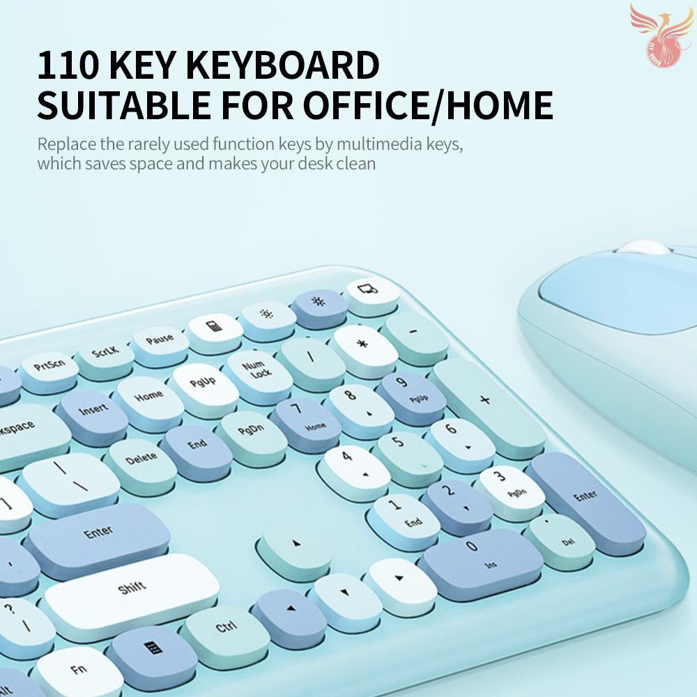 Bộ bàn phím + chuột Mofii 666 không dây 2.4G nhiều màu | BigBuy360 - bigbuy360.vn