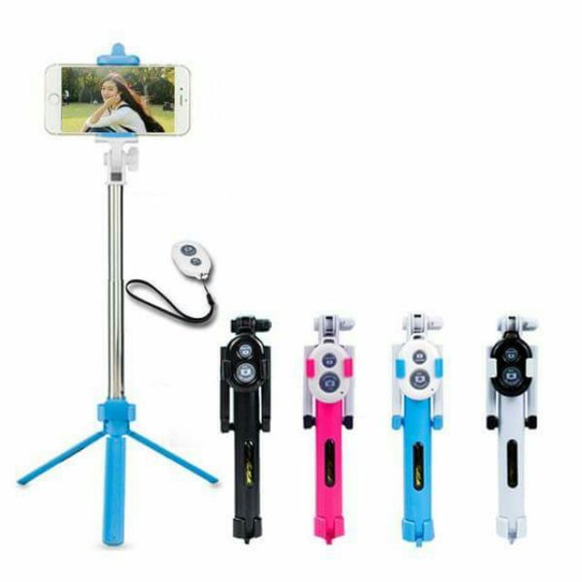 Gậy Tự Sướng Bluetooth Selfie Stick Tripod MẪU MỚI 2021 Gậy Tự Sướng Tripod 3 Chân Cho Iphone SamSung | BigBuy360 - bigbuy360.vn