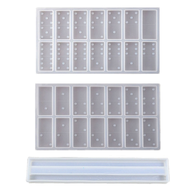 1 Bộ Khuôn Silicone Làm Trang Sức Domino Bằng Nhựa Epoxy