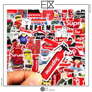 [FREESHIP 40K] SET 50 MIẾNG STICKER DÁN SUPREME CHỐNG NƯỚC DÁN NÓN BẢO HIỂM, LAPTOP, VALI, TỦ, BÀN HỌC, XE MÁY