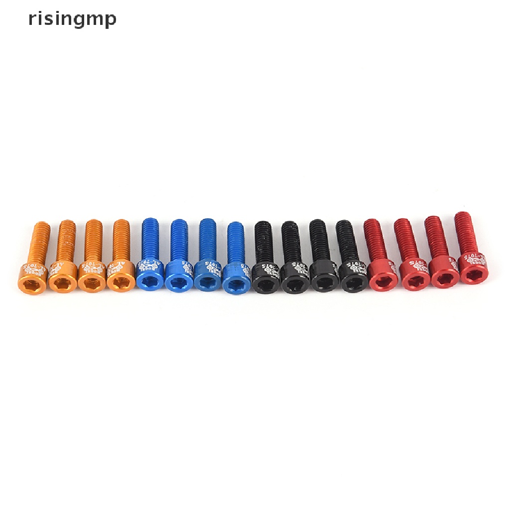 Bộ 4 Ốc Vít Hợp Kim Nhôm M5x17mm Cố Định Tay Lái Xe Đạp ♨Nóng Bỏng