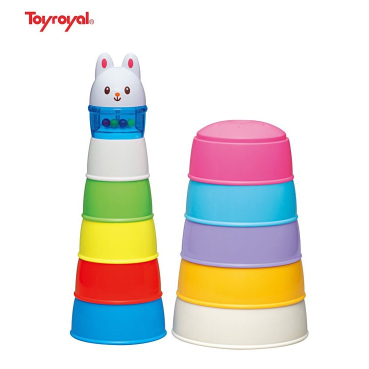 BỘ XẾP THÁP THỎ CON TOYROYAL (CHÍNH HÃNG) CHO BÉ (114691)