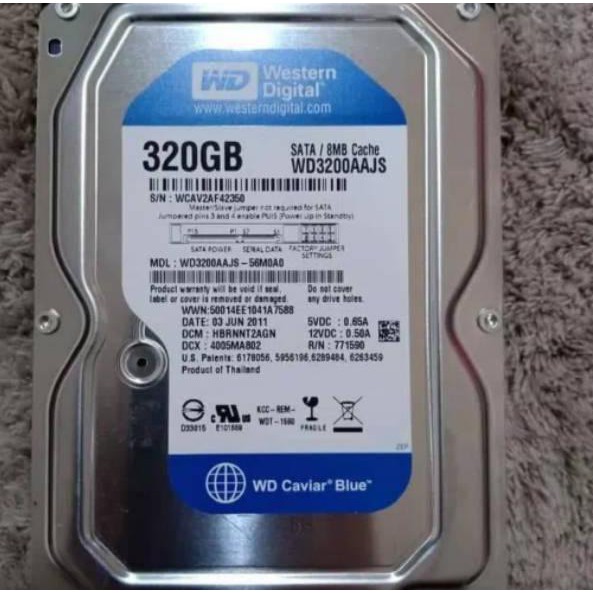 Ổ Cứng Hdd Wdc 320gb Sata 3.5 "cho Máy Tính | BigBuy360 - bigbuy360.vn