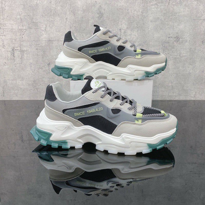 🔥 Siêu sốc 3 ngày vàng 🎁 Nhập mã freeship_Giày Sneaker Youthful Vigor da lộn phản quang đế kép siêu bền phong cách cá tí