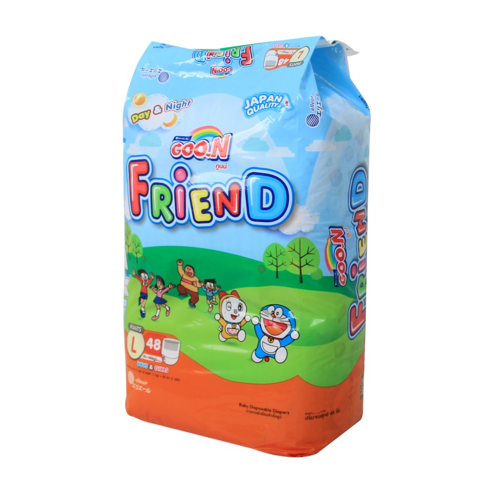 Combo 2 túi tã quần Goon Friend Size L 48 Miếng (Cho bé 9 đến 14 Kg)