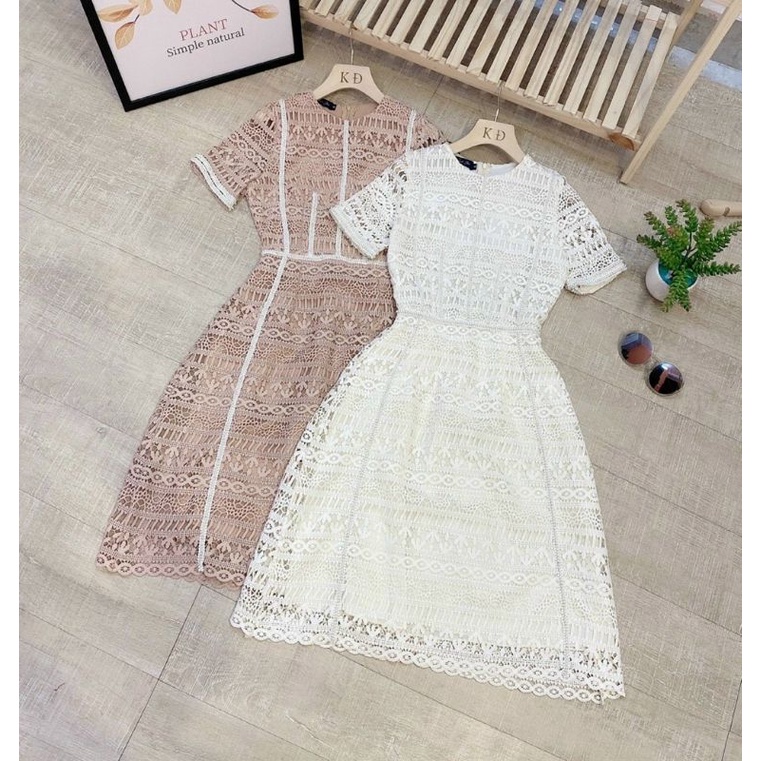 Váy ren cao cấp đính ngọc sang xinh