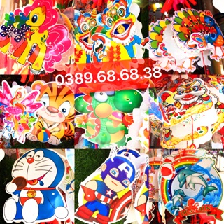 10 Cái lồng đèn trung thu nhựa có nhạc Việt Nam - Lồng đèn 2 mảnh lắp ráp