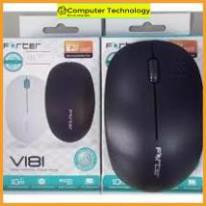 Chuột máy tính, Chuột không dây FOTER V181,nhỏ gọn, tiện dụng.kết nối không dây tốc độ cao, tặng kèm pin AA