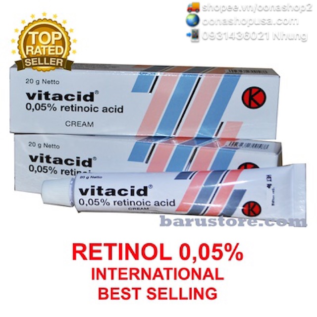 Kem Vitacid Retinoic Acid ngăn ngừa lão hoá da
