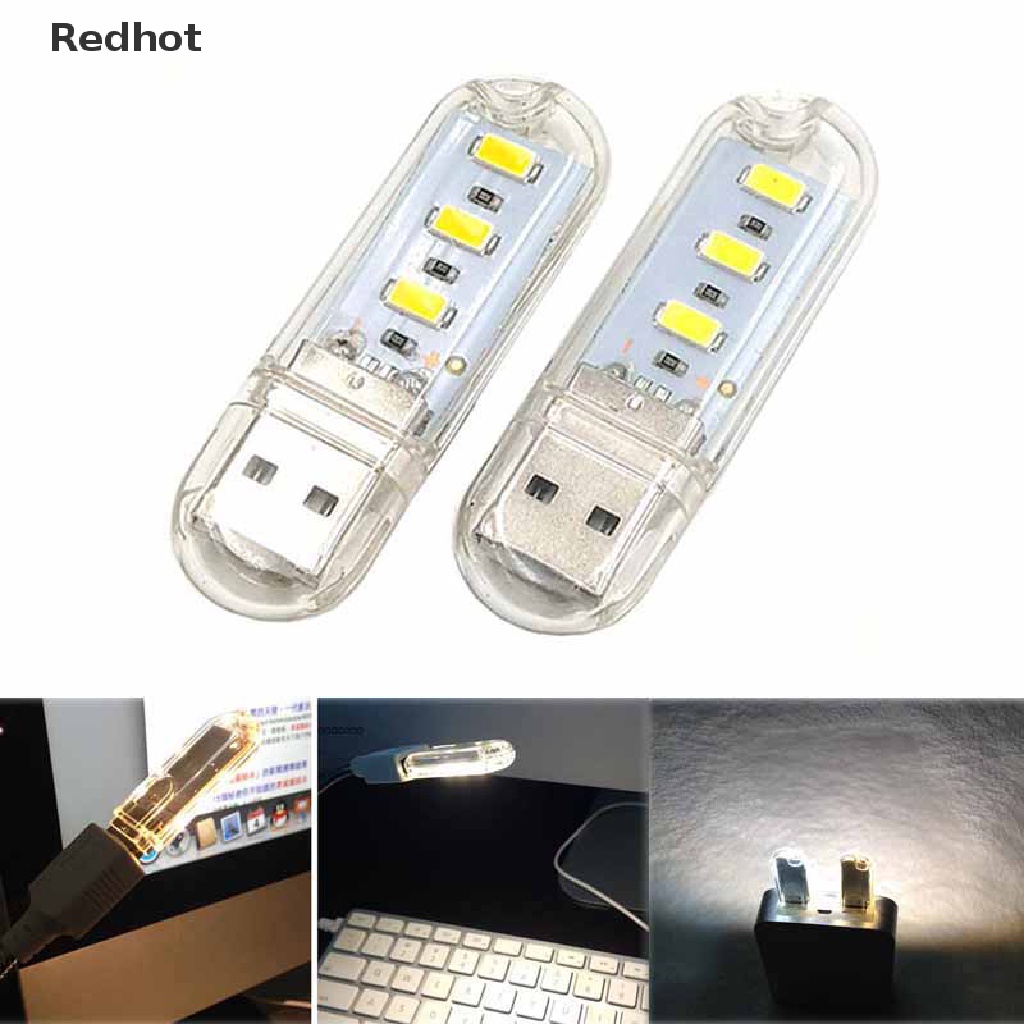 Đèn led 3 bóng mini di động với nguồn điện usb cho cắm trại
