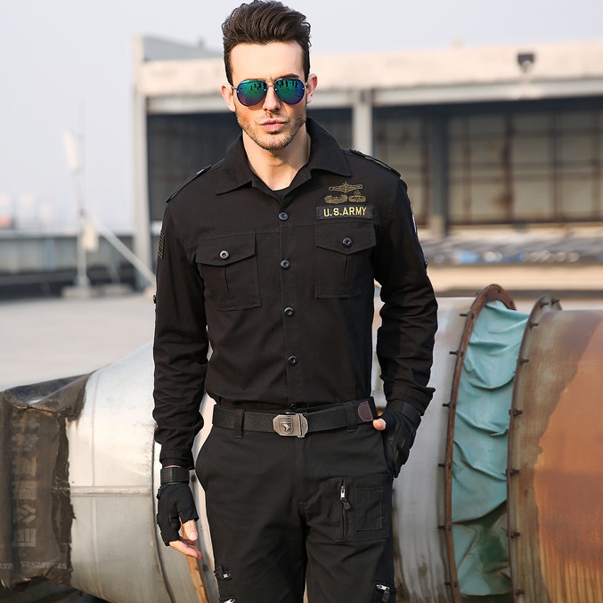 Bộ quần áo kaki lính - hàng cao cấp + Tặng thắt lưng vải lính (đen) | BigBuy360 - bigbuy360.vn